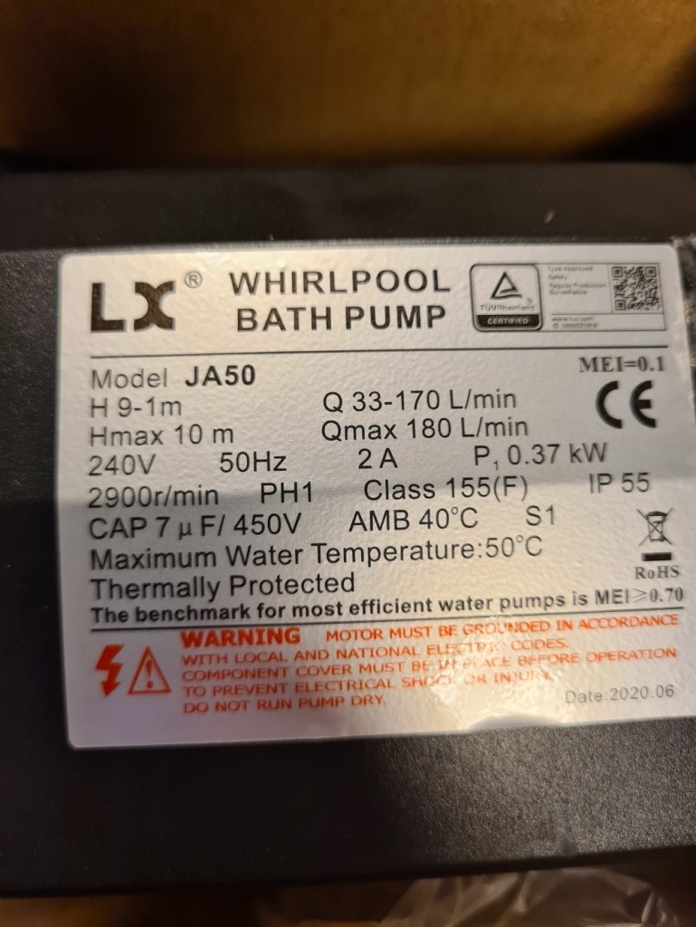 Zwembadpomp 28.800 L/h 1300W Poolpomp, Whirpoolpomp, Zwembadfilter, Circulatiefilter SPP200E   Multistrobe 4250390865505