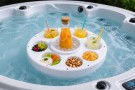 Flytende spa bar i hardplast med LED lys. Oppgradert versjon  thumbnail
